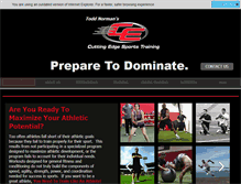 Tablet Screenshot of cuttingedgeathletics.com